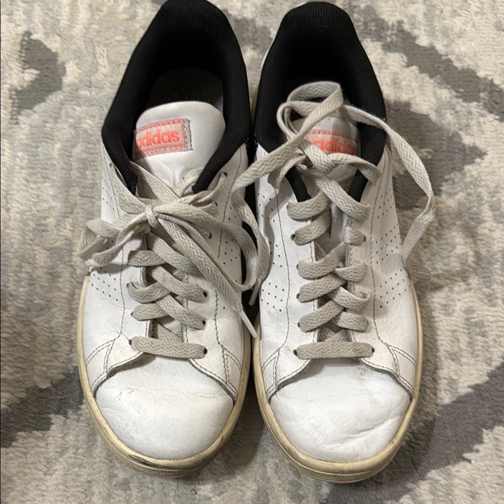 Adidas White and Black Casual Sneakers